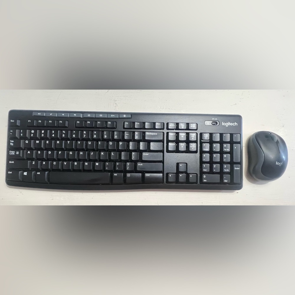 Logitech wireless keyboard and mouse